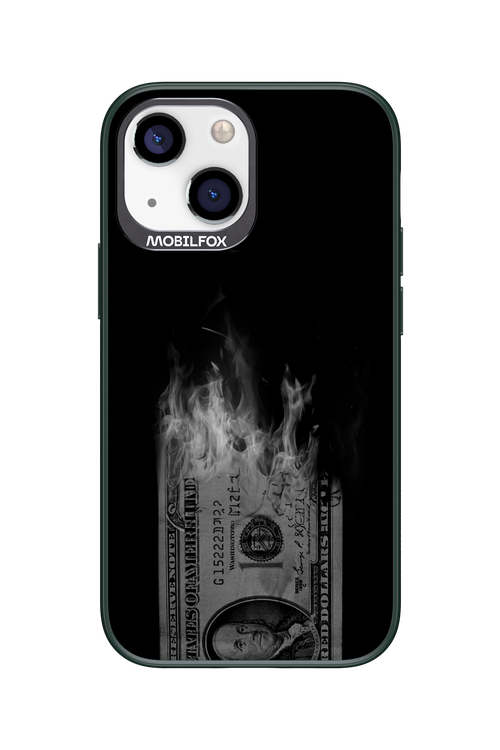 Money Burn B&W - Apple iPhone 13 Mini