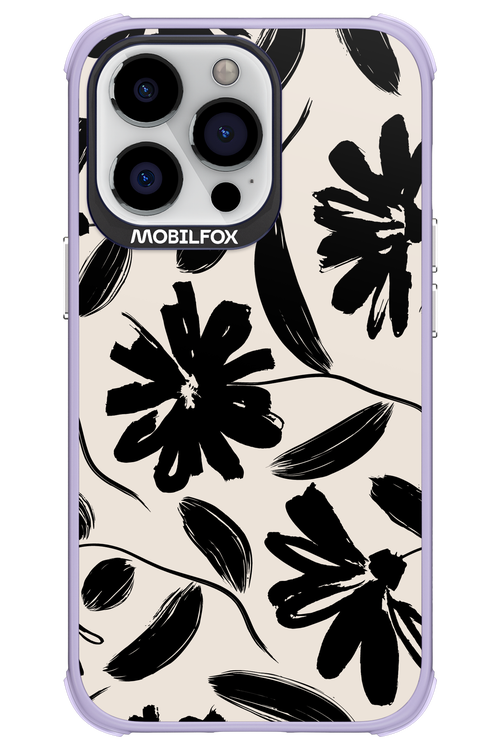Monochrome Flowerss 2.0 - Apple iPhone 13 Pro