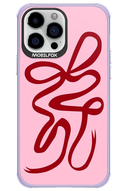 Burgundy Bow - Apple iPhone 13 Pro Max