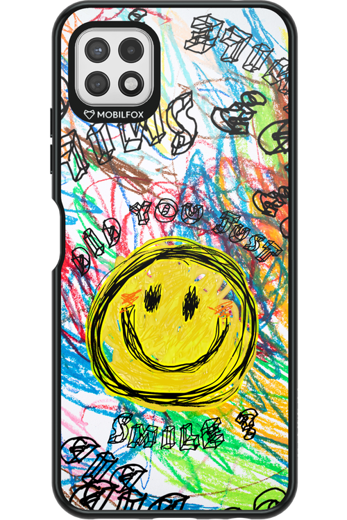 Crayon Smiley Colorful - Samsung Galaxy A22 5G