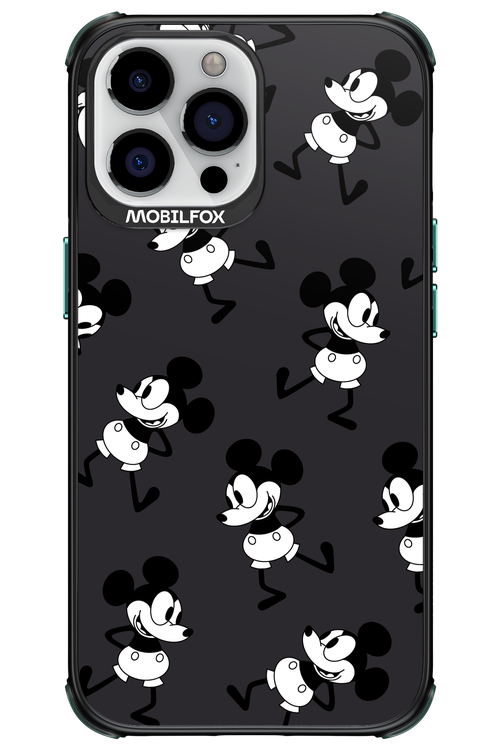 Iconic Mouse (antracite pattern) - Apple iPhone 13 Pro Max
