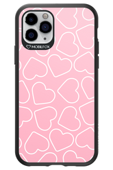 Line Heart Pink - Apple iPhone 11 Pro