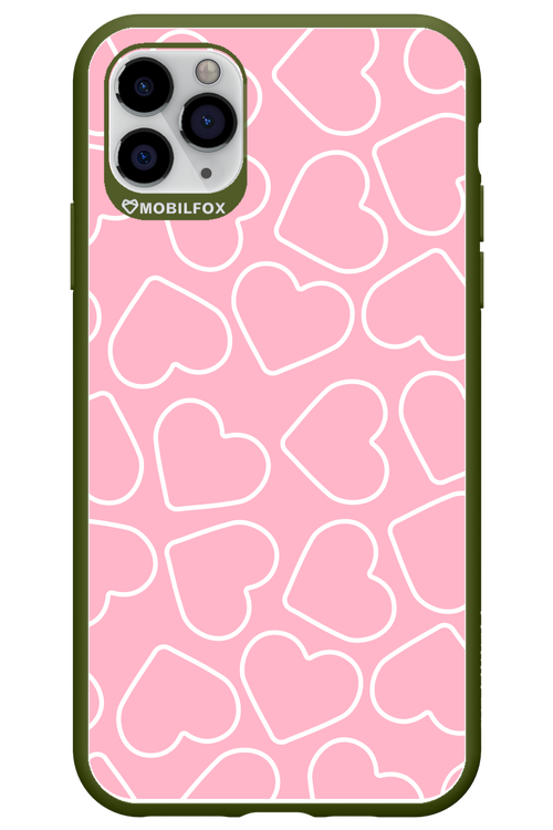 Line Heart Pink - Apple iPhone 11 Pro Max