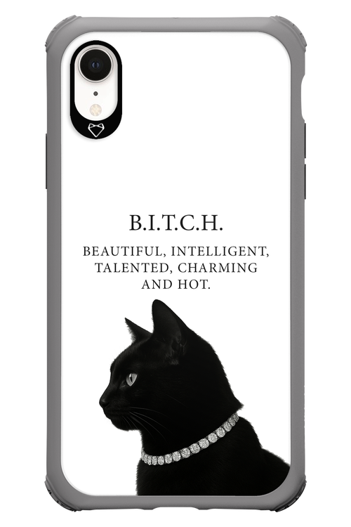 B. i. t. c. h. - Apple iPhone XR