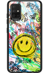 Crayon Smiley Colorful - Samsung Galaxy A51