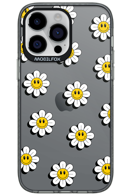 Smiley Flowers Transparent - Apple iPhone 14 Pro Max