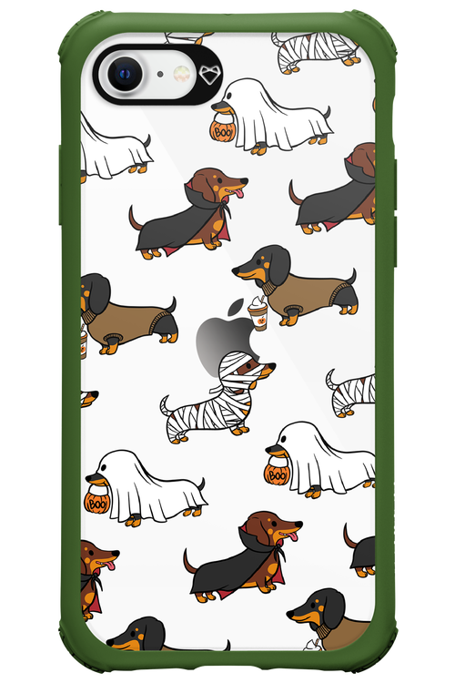 Scary Dachshund (Transparent) - Apple iPhone SE 2020
