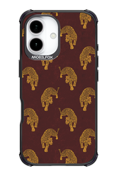 Burgundy Leopard Pattern - Apple iPhone 17