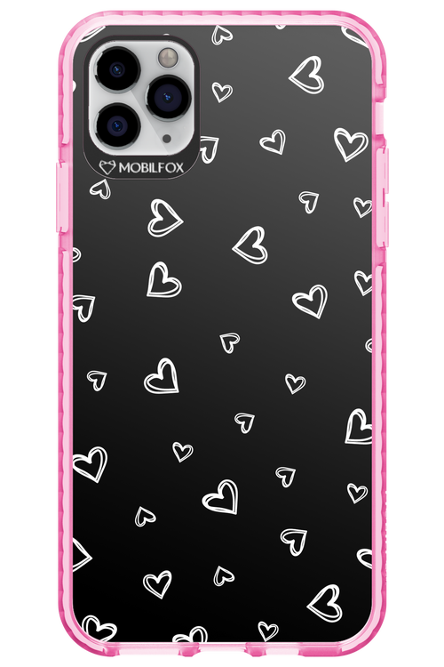Monochrome Hearts 2.0 - Apple iPhone 11 Pro Max