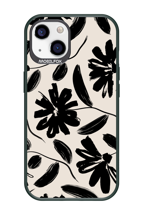 Monochrome Flowerss - Apple iPhone 13