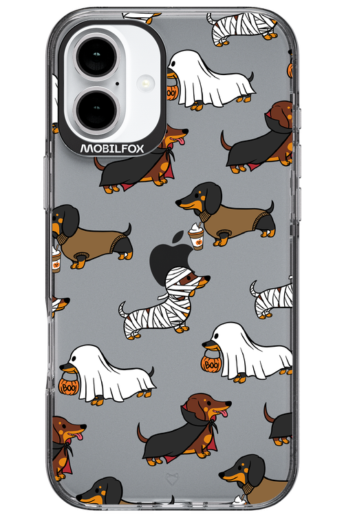 Scary Dachshund (Transparent) - Apple iPhone 16 Plus