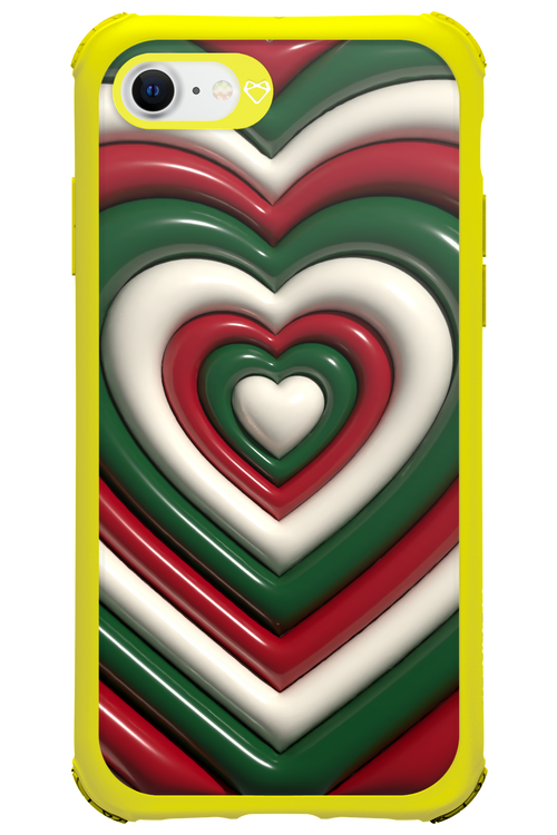 XMAS Hearts - Apple iPhone SE 2022