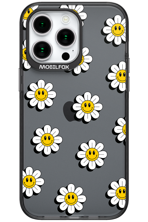 Smiley Flowers Transparent - Apple iPhone 15 Pro Max