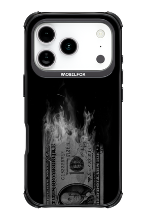 Money Burn B&W - Apple iPhone 17 Pro