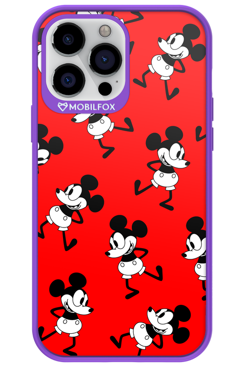 Iconic Mouse (red pattern) - Apple iPhone 13 Pro Max