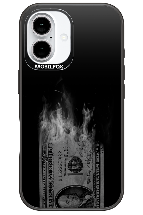 Money Burn B&W - Apple iPhone 16