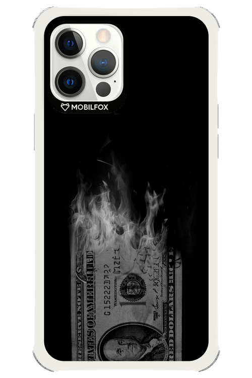 Money Burn B&W - Apple iPhone 12 Pro Max