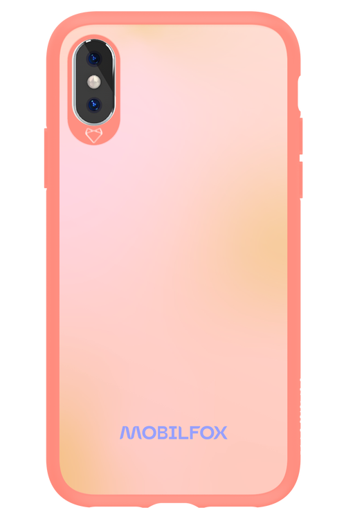 Pastel Peach - Apple iPhone X