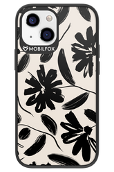 Monochrome Flowerss 2.0 - Apple iPhone 13 Mini