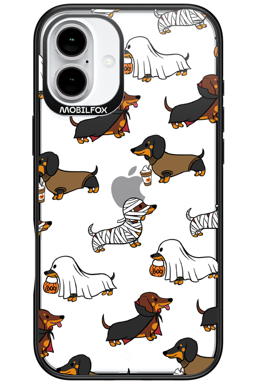 Scary Dachshund (Transparent) - Apple iPhone 16 Plus
