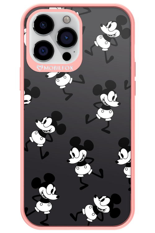 Iconic Mouse (antracite pattern) - Apple iPhone 13 Pro Max