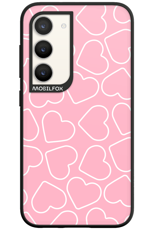 Line Heart Pink - Samsung Galaxy S23