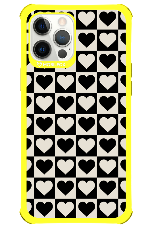 Checkered Heart - Apple iPhone 12 Pro Max