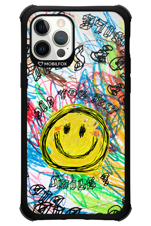 Crayon Smiley Colorful - Apple iPhone 12 Pro