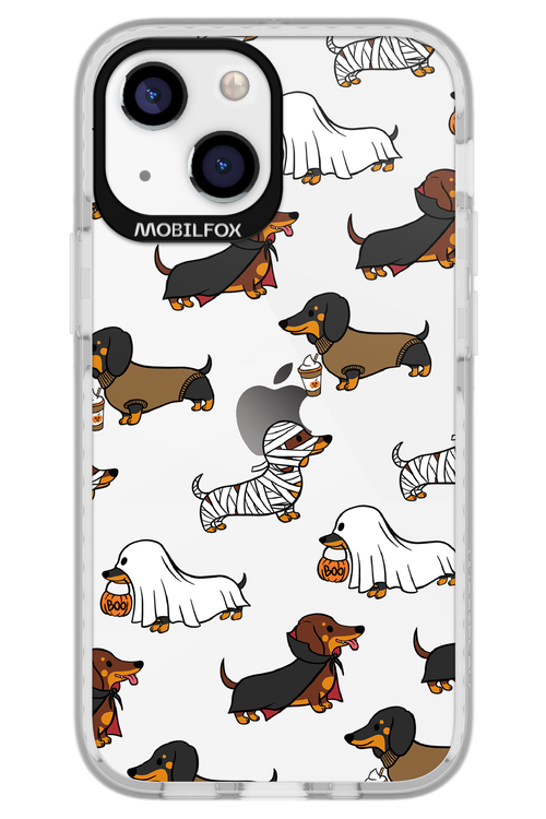 Scary Dachshund (Transparent) - Apple iPhone 13 Mini