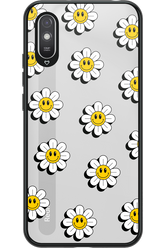 Smiley Flowers Transparent - Xiaomi Redmi 9A