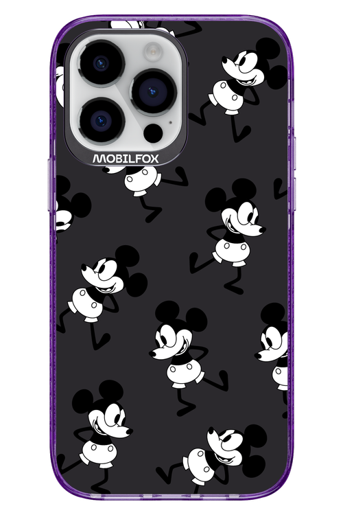 Iconic Mouse (antracite pattern) - Apple iPhone 14 Pro Max