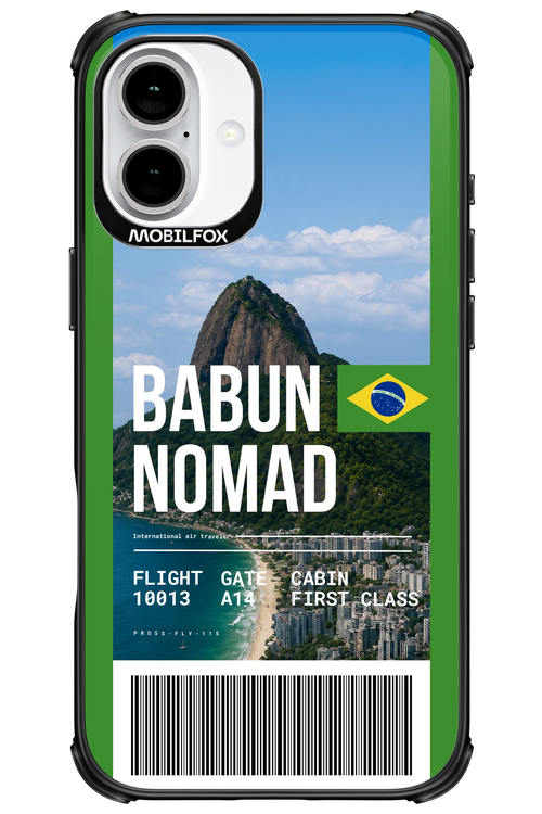 BABUN NOMAD (fly ticket) 2.0 - Apple iPhone 16 Plus