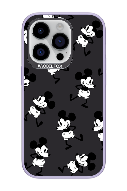 Iconic Mouse (antracite pattern) - Apple iPhone 14 Pro