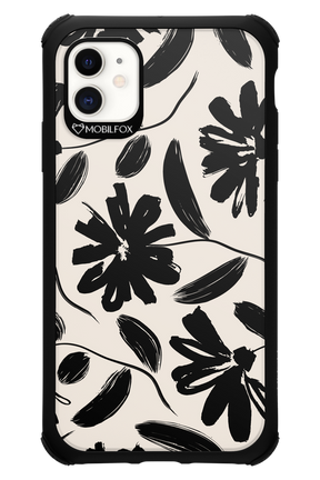 Monochrome Flowerss - Apple iPhone 11