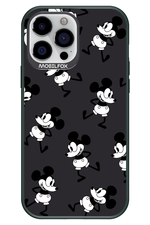 Iconic Mouse (antracite pattern) - Apple iPhone 13 Pro Max