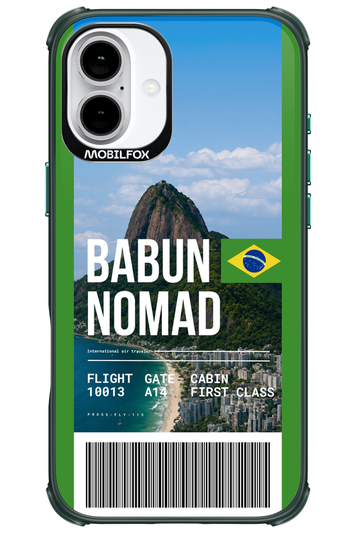 BABUN NOMAD (fly ticket) 2.0 - Apple iPhone 16 Plus