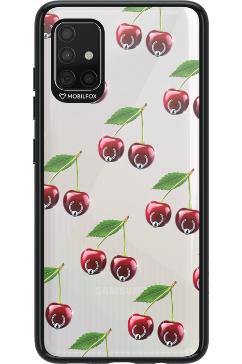 Spicy Cherries Transparent - Samsung Galaxy A51