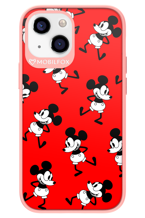 Iconic Mouse (red pattern) - Apple iPhone 13 Mini