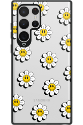 Smiley Flowers Transparent - Samsung Galaxy S22 Ultra