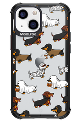 Scary Dachshund (Transparent) - Apple iPhone 13 Mini