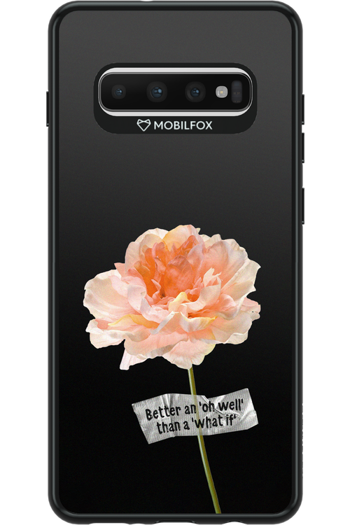 Flower Black - Samsung Galaxy S10+