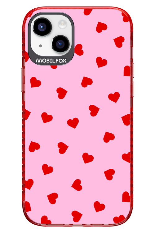 Sprinkle Heart Pink - Apple iPhone 14 Plus