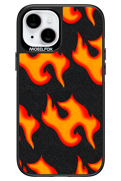 HYPER FLAMES Leather - Apple iPhone 14