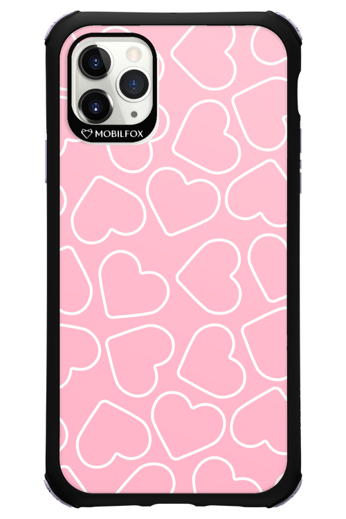 Line Heart Pink - Apple iPhone 11 Pro Max