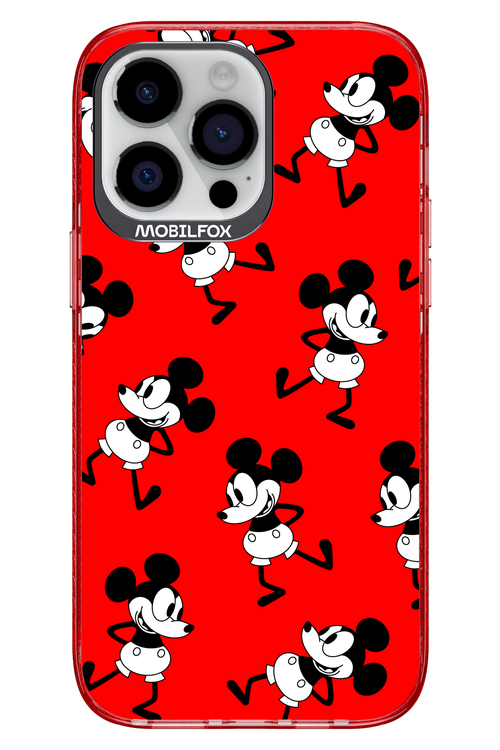 Iconic Mouse (red pattern) - Apple iPhone 14 Pro Max