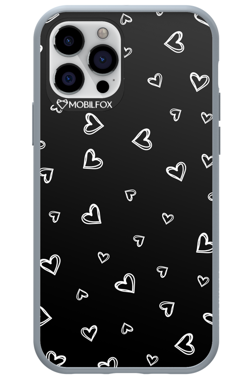 Monochrome Hearts 2.0 - Apple iPhone 12 Pro