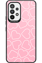 Line Heart Pink - Samsung Galaxy A53