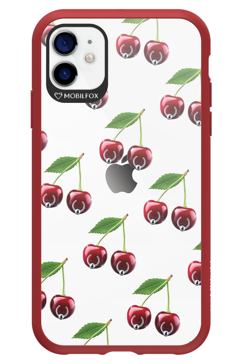 Spicy Cherries Transparent - Apple iPhone 11