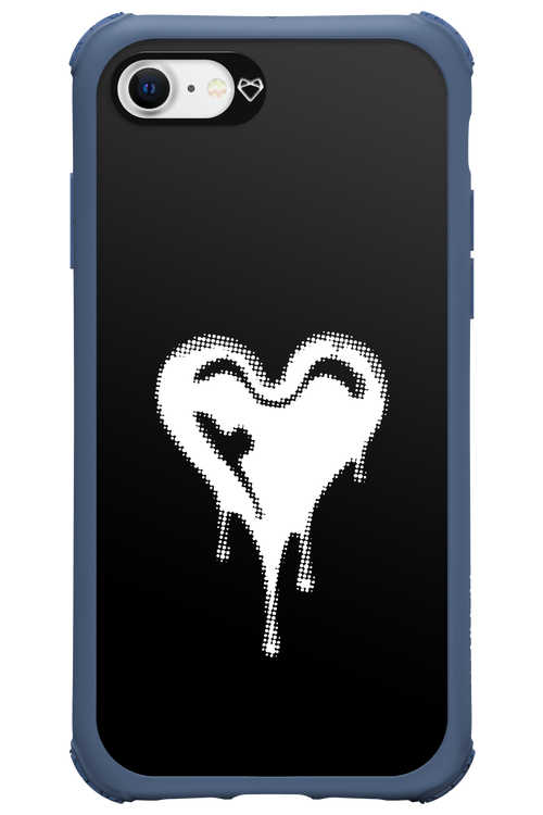 Heart Black - Apple iPhone SE 2020