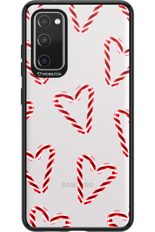 Candy Cane Hearts - Samsung Galaxy S20 FE